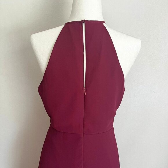 BHLDN TEAL EMERALD CHIFFON KEYHOLE SLIT EVENING FORMAL GOWN DRESS OB061859 - XS - Picture 7 of 13